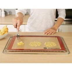 Lot De 2 Tapis De Cuisson Professionnels Petit Et Grand Modèle -Fournitures Cuisine Boutique 101015 2 1 Lot de 2 tapis de cuisson professionnels petit et grand modele Mathon
