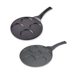 Lot De 2 Poêles 7 Et 4 Blinis Ou Pancakes Antiadhérentes à Induction