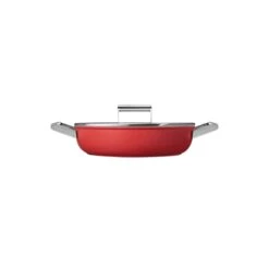 Smeg Sauteuse Aluminium Antiadhésive 28 Cm Rouge Mat Avec Couvercle En Verre Trempé -Fournitures Cuisine Boutique 132004 2 1 Sauteuse aluminium antiadhesive 28 cm rouge mat avec couvercle en verre trempe Smeg