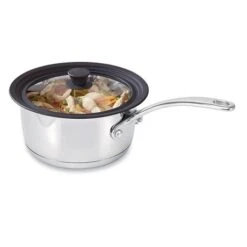 Couvercle En Verre Et Silicone Noir Multidiamètres 16, 18 Et 20 Cm -Fournitures Cuisine Boutique 14779 2 3 Couvercle en verre et silicone noir multidiametres 16 18 et 20 cm Mathon