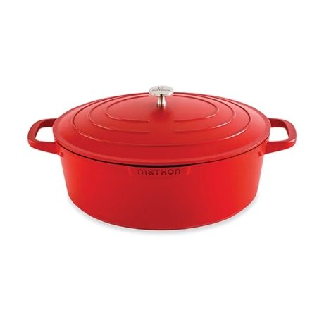 Cocotte Légère Ovale En Fonte D’aluminium 32 Cm 6,5 L Rouge 1 Cocotte Légère Ovale En Fonte D’aluminium 32 Cm 6,5 L Rouge