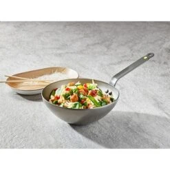 De Buyer Wok Minéral B 28 Cm -Fournitures Cuisine Boutique 211023 2 1 Wok Mineral B 28 cm De Buyer
