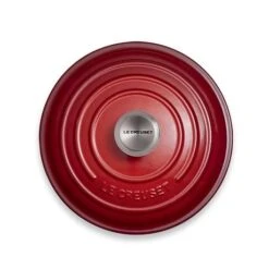 Meilleures ventes -Fournitures Cuisine Boutique 213184 1 3 Cocotte fonte rond 26 cm cerise Le Creuset