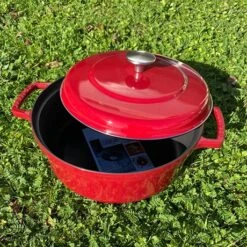 Invicta Cocotte Bistrot Rouge 28 Cm -Fournitures Cuisine Boutique 213264 2 2 Cocotte Bistrot rouge 28 cm Invicta