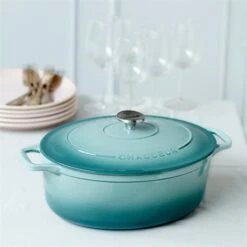 Cocotte Ovale Quartz 33 Cm -Fournitures Cuisine Boutique 213267 2 1 Cocotte Ovale quartz 33 cm Chasseur