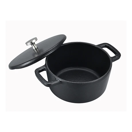 Mini Cocotte Ronde 14 Cm Black Design 2 Mini Cocotte Ronde 14 Cm Black Design – Image 2