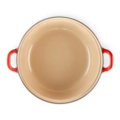 Le Creuset Cocotte Fonte Rond Plume 28 Cm 3,9 L Rouge -Fournitures Cuisine Boutique 21605 4 2 Cocotte fonte rond Plume 28 cm 3 9 L rouge Le Creuset
