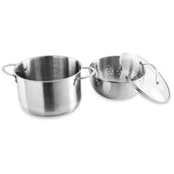 Faitout Inox 24 Cm Avec Panier Passoire Rotatif Et Couvercle En Verre 6,7 L 9 Faitout Inox 24 Cm Avec Panier Passoire Rotatif Et Couvercle En Verre 6,7 L -Fournitures Cuisine Boutique 273095 4 4 Faitout inox 24 cm avec panier passoire rotatif et couvercle en verre 6 7 L Mathon