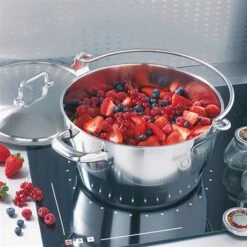 Lot Marmite à Crustacés Confiture 30 Cm Et Couvercle -Fournitures Cuisine Boutique 273111 2 3 Lot Marmite a crustaces confiture 30 cm et couvercle