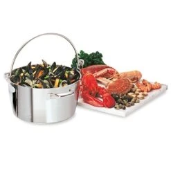 Lot Marmite à Crustacés Confiture 30 Cm Et Couvercle -Fournitures Cuisine Boutique 273111 3 3 Lot Marmite a crustaces confiture 30 cm et couvercle