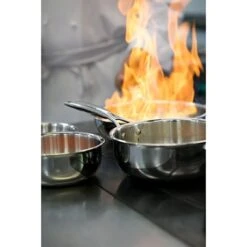 Casserole Inox Castel'Pro 18 Cm -Fournitures Cuisine Boutique 274061 4 3 Casserole inox Castel Pro 18 cm Cristel