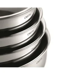 Lot Poêle Sautoir Et Couvercle Inox Castel’Pro 28 Cm -Fournitures Cuisine Boutique 279196 3 2 Lot poele sautoir et couvercle inox Castel Pro 28 cm Cristel