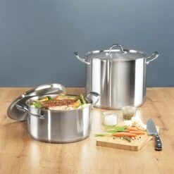 Set De Deux Faitouts En Inox Avec Couvercle 24 Cm Et 28 Cm Excell’inox 8 Set De Deux Faitouts En Inox Avec Couvercle 24 Cm Et 28 Cm Excell’inox -Fournitures Cuisine Boutique 279214 3 2 Set de deux faitouts en inox avec couvercle 24 cm et 28 cm Excell inox Mathon