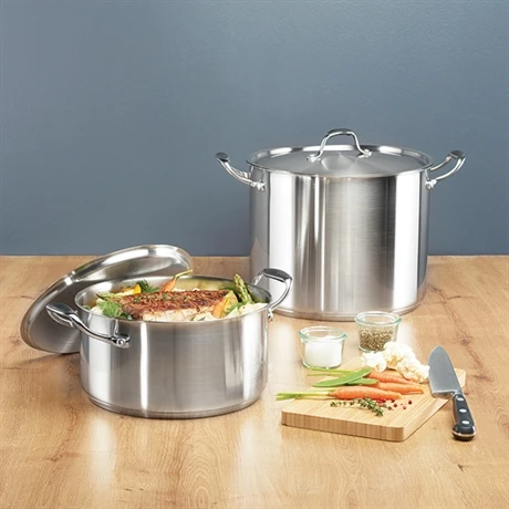 Set De Deux Faitouts En Inox Avec Couvercle 24 Cm Et 28 Cm Excell’inox 4 Set De Deux Faitouts En Inox Avec Couvercle 24 Cm Et 28 Cm Excell’inox – Image 4