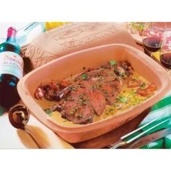 Cocotte Ovale En Terre Cuite 39 Cm 6 Personnes -Fournitures Cuisine Boutique 30418 2 2 Cocotte ovale en terre cuite 39 cm 6 personnes Romertopf