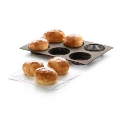 Lekue Plaque Perforée 6 Petits Pains Ronds En Silicone
