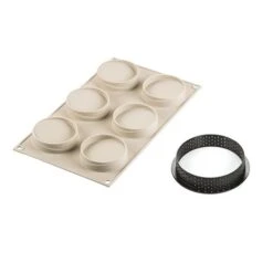 Silikomart Moule 3D Kit 6 Mini Tartes Glam -Fournitures Cuisine Boutique 511140 2 1 Moule 3D Kit 6 mini tartes Glam Silikomart
