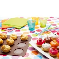 Lot 2 Flexi'plaques Silicone 8 éclairs Et 12 Choux -Fournitures Cuisine Boutique 519056 2 2 Lot 2 Flexi plaques silicone 8 eclairs et 12 choux Mathon