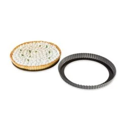 Moule à Tarte Amovible Acier Revêtu Anti-adhérent Bords Cannelés 28 Cm -Fournitures Cuisine Boutique 54102 2 2 Moule a tarte amovible acier revetu anti adherent bords canneles 28 cm Mathon