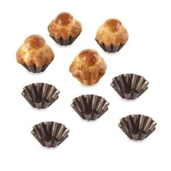 Lot De 8 Moules à Brioches Individuels 8cm -Fournitures Cuisine Boutique 549004 2 2 Lot de 8 moules a brioches individuels 8cm Gobel
