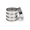 Patisse 4 Cercles à Tarte Inox 8 Cm