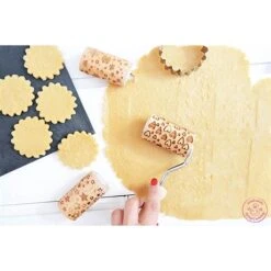 3 Mini Rouleaux Empreintes En Bois Interchangeables -Fournitures Cuisine Boutique 580018 4 3 3 mini rouleaux empreintes en bois interchangeables Scrapcooking