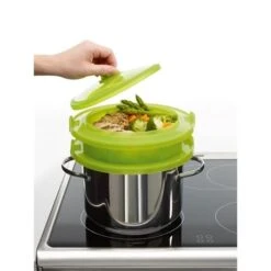 Lekue Cuit Vapeur 2 étages -Fournitures Cuisine Boutique 61324 1 0 Cuit vapeur 2 etages Lekue