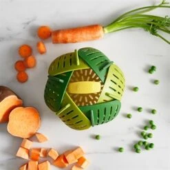 Joseph Joseph Panier Vapeur Pliable - Vert -Fournitures Cuisine Boutique 650119 2 1 Panier vapeur pliable Vert Joseph Joseph
