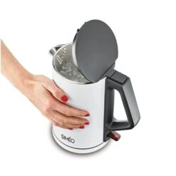 Bouilloire électrique Double Paroi 1,4 L 2000 W Blanche -Fournitures Cuisine Boutique 702056 2 1 Bouilloire electrique double paroi 1 4 L 2000 W blanche Simeo