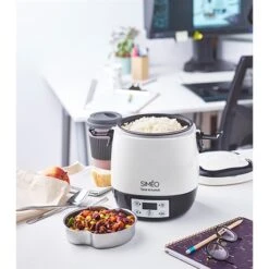 Lunch Box électrique Programmable 1,5 L 300 W Blanc Et Noir -Fournitures Cuisine Boutique 728063 3 4 Lunch box electrique programmable 1 5 L 300 W blanc et noir Simeo