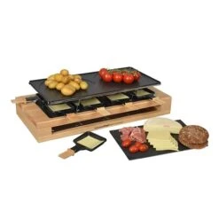 Appareil à Raclette Bamboo 8 Poêlons Et 2 Double Poêlons 1500 W KCWOOD.8.MAXI -Fournitures Cuisine Boutique 760305 3 4 Appareil a raclette Bamboo 8 poelons et 2 double poelons 1500 W KCWOOD 8 MAXI Kitchen Chef Professional