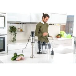 Taurus Mixeur Plongeant Acier Inoxydable 1200 W 1L -Fournitures Cuisine Boutique 760350 2 2 Mixeur plongeant acier inoxydable 1200 W 1L Taurus