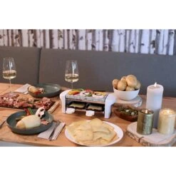 LIVOO Appareil à Raclette 2 Personnes Blanc 350 W DOC156W -Fournitures Cuisine Boutique 780096 4 3 Appareil a raclette 2 personnes blanc 350 W DOC156W Livoo