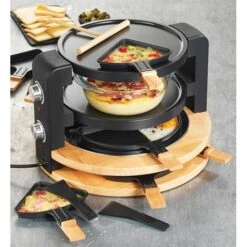 Raclette Ronde Multifonction 10 Poêlons 1500 W -Fournitures Cuisine Boutique 780193 2 1 Raclette ronde multifonction 10 poelons 1500 W Kitchen Chef Professional