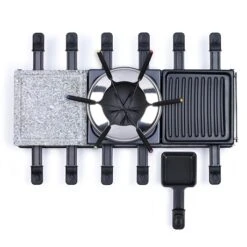 LIVOO Appareil à Raclette Fondue 12 Personnes 1650 W -Fournitures Cuisine Boutique 780211 2 3 Appareil a raclette fondue 12 personnes 1650 W Livoo