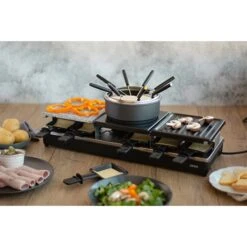 LIVOO Appareil à Raclette Fondue 12 Personnes 1650 W -Fournitures Cuisine Boutique 780211 3 3 Appareil a raclette fondue 12 personnes 1650 W Livoo