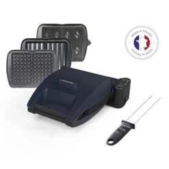 Gaufrier électrique Premium Gaufres® BLEU ABYSSE 3 Plaques